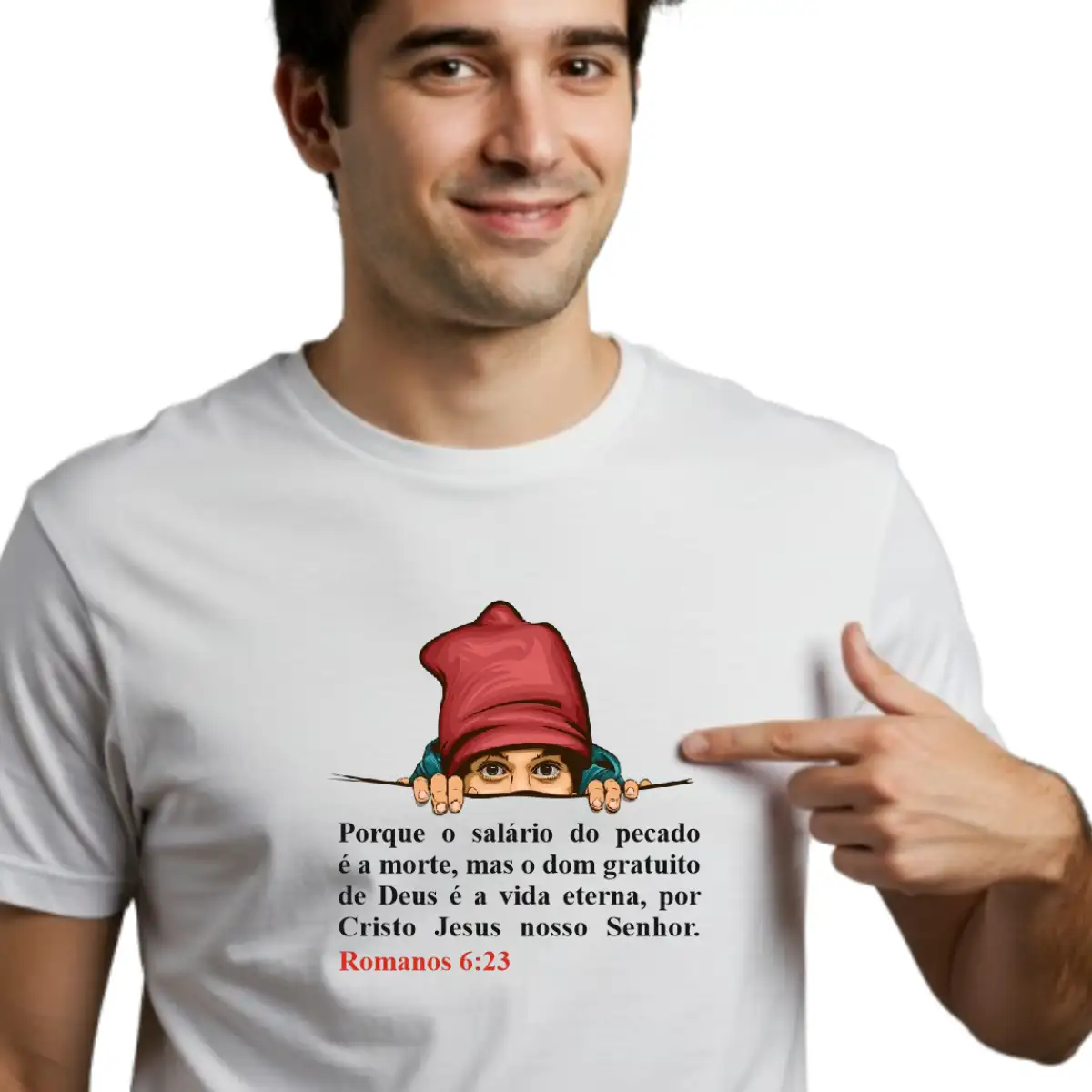 Camiseta branca salário do pecado