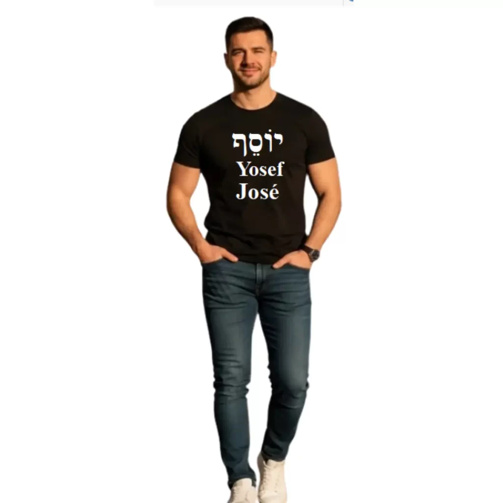 Camiseta preta José Hebraico