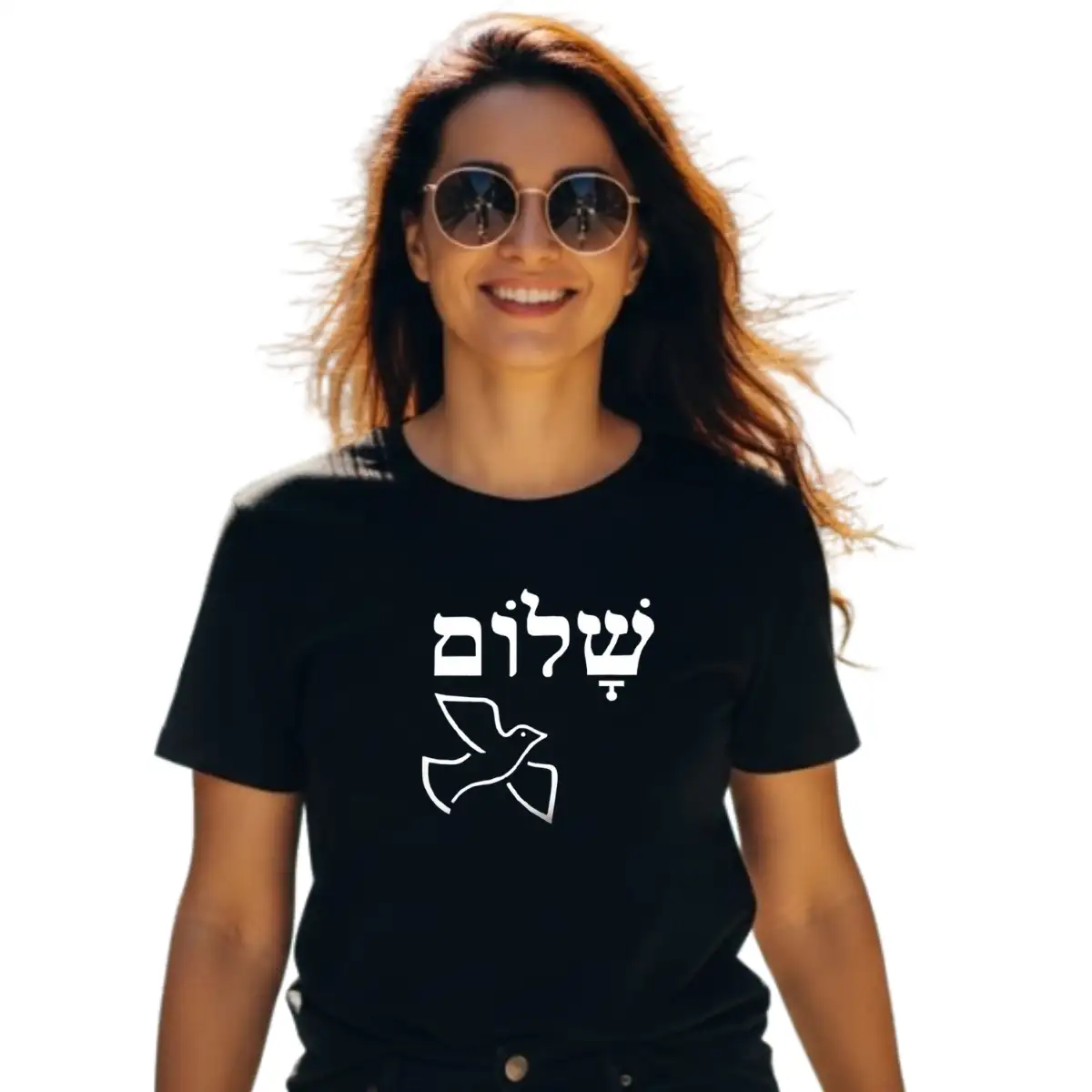 Camiseta preta Shalom f (1)